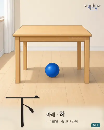 下 아래