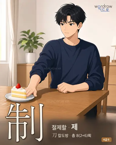 制 (절제할 제) - 4급Ⅱ 썸네일