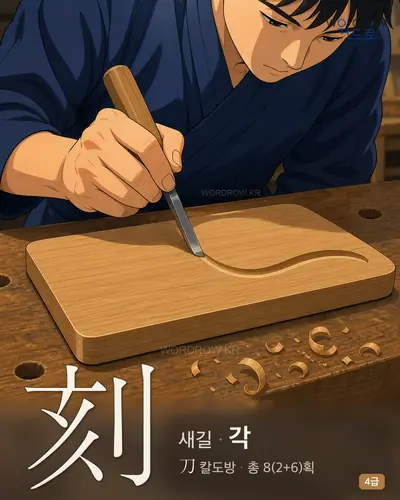 刻 (새길 각) - 4급 썸네일