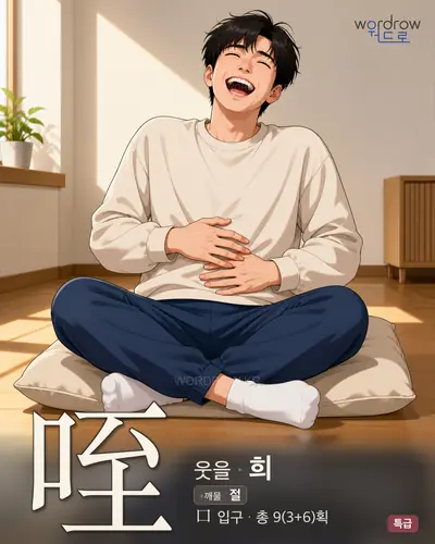 咥 (웃을 희) - 특급 썸네일