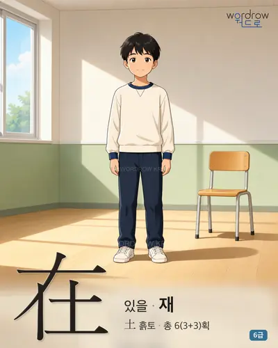 在 (있을 재) - 6급 썸네일