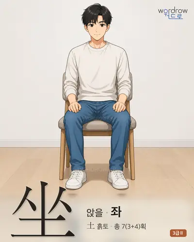 坐 (앉을 좌) 썸네일