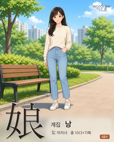 娘 (계집 낭) - 3급Ⅱ 썸네일