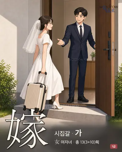 嫁 (시집갈 가) - 1급 썸네일