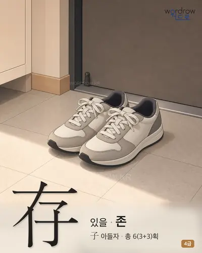 存 (있을 존) - 4급 썸네일