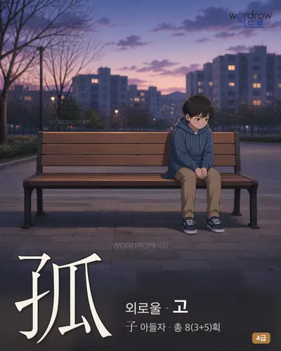 孤 (외로울 고) - 4급 썸네일