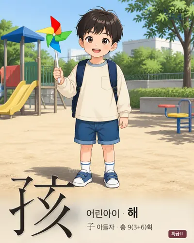 孩 연상 그림