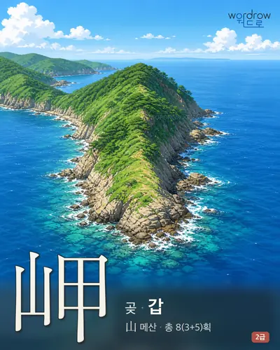 岬 (곶(串) 갑) - 2급 썸네일