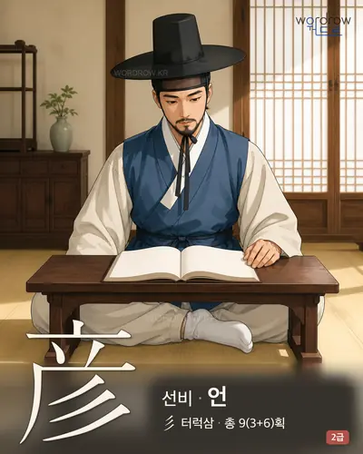 彦 (선비 언) - 2급 썸네일