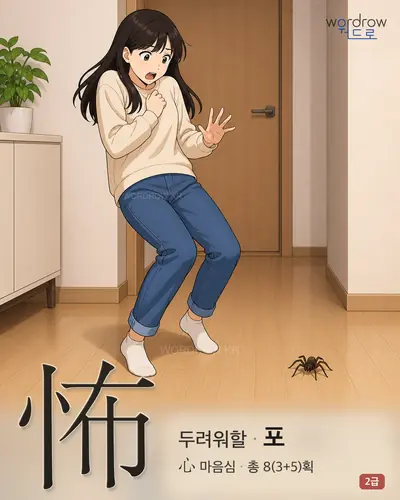 怖 (두려워할 포) 썸네일