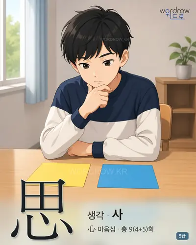 思 (생각 사) - 5급 썸네일