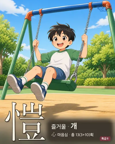 愷 (즐거울 개) - 특급Ⅱ 썸네일