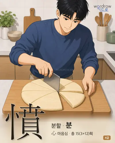 憤 분할