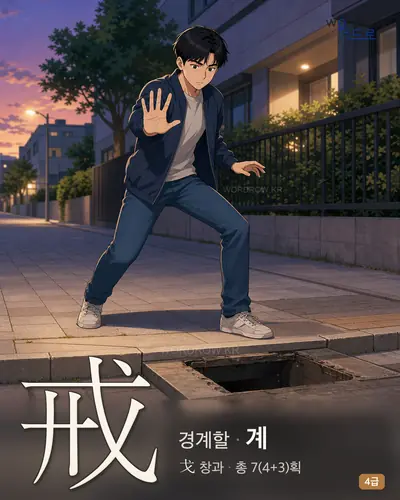 戒 (경계할 계) - 4급 썸네일
