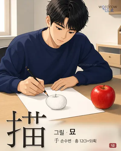 描 (그릴 묘) - 1급 썸네일