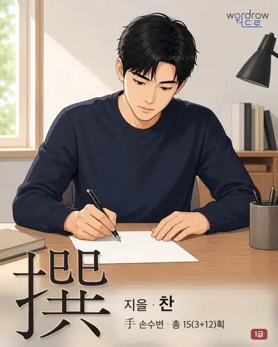 撰 (지을 찬) - 1급 썸네일