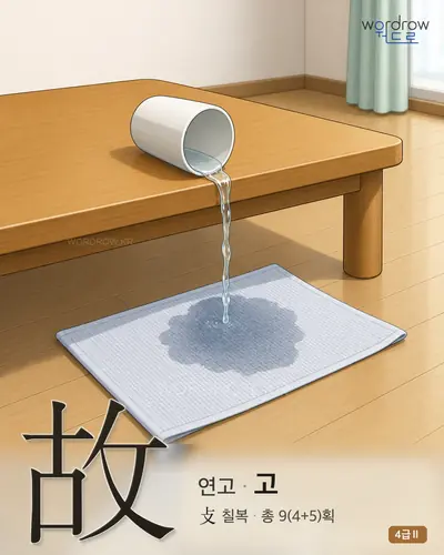 故 (연고 고) - 4급Ⅱ 썸네일