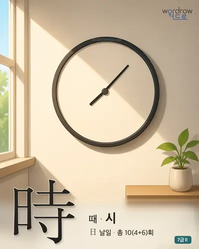 時 (때 시) - 7급Ⅱ 썸네일