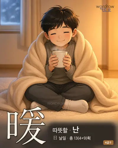 暖 (따뜻할 난) - 4급Ⅱ 썸네일