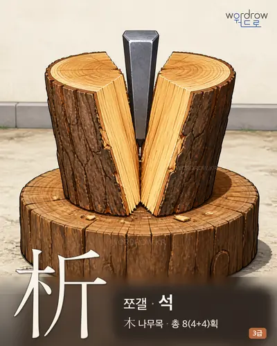 析 (쪼갤 석) - 3급 썸네일