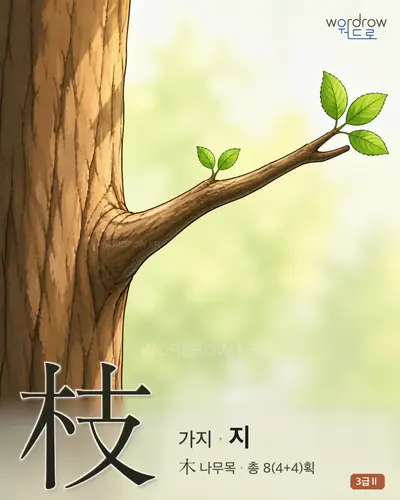 枝 (가지 지) 썸네일