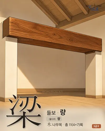 梁 (들보 량) - 3급Ⅱ 썸네일