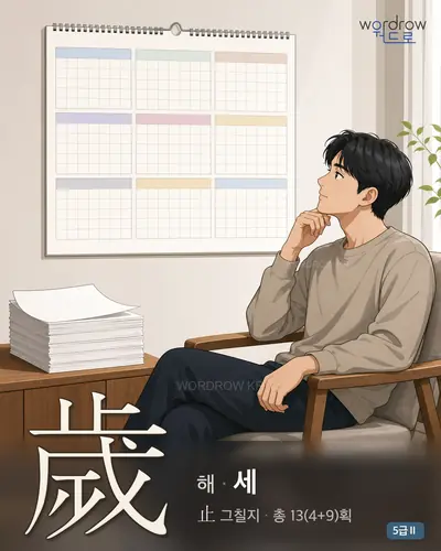 歲 (해 세) - 5급Ⅱ 썸네일