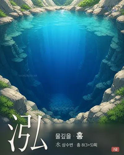 泓 (물깊을 홍) - 2급 썸네일