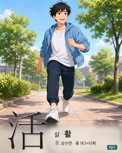 活 살