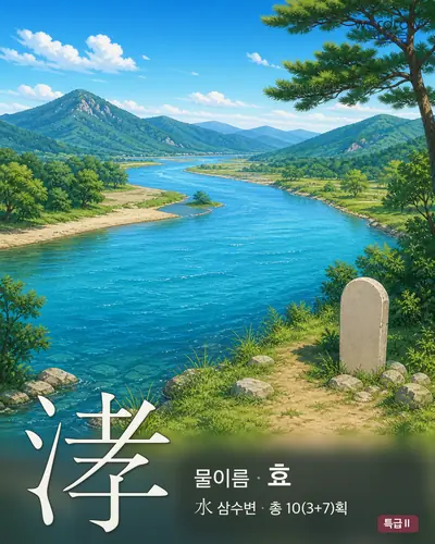 涍 연상 그림