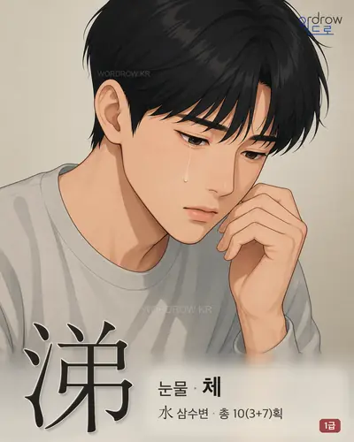 涕 (눈물 체) - 1급 썸네일