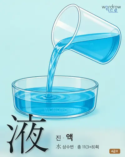 液 (진 액) - 4급Ⅱ 썸네일