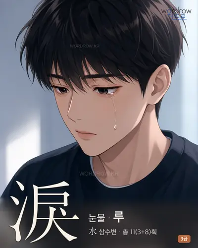 淚 (눈물 루) - 3급 썸네일