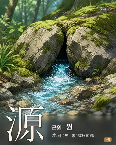 源 (근원 원) - 4급 썸네일