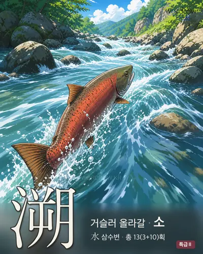 溯 (거슬러올라갈 소) - 특급Ⅱ 썸네일