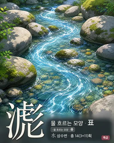 滮 (물흐르는모양 표) - 특급 썸네일