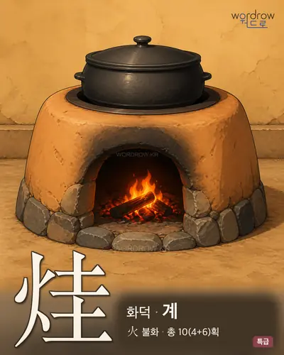 烓 (화덕 계) - 특급 썸네일