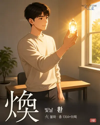 煥 (빛날 환) - 2급 썸네일
