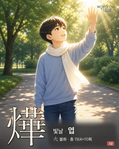 燁 (빛날 엽) - 2급 썸네일