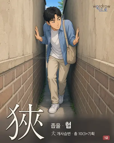 狹 (좁을 협) 썸네일