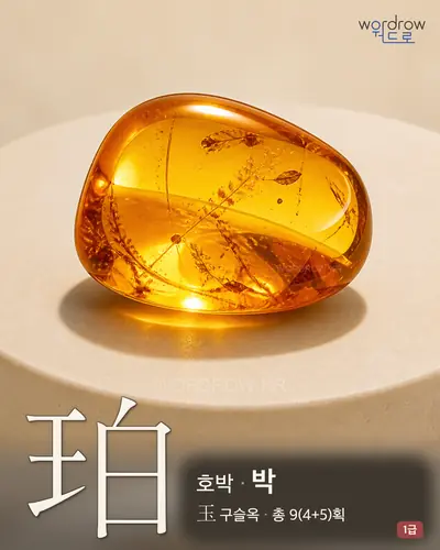 珀 (호박(琥珀) 박) - 1급 썸네일