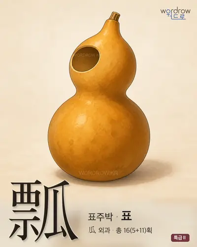瓢 (표주박 표) - 특급Ⅱ 썸네일