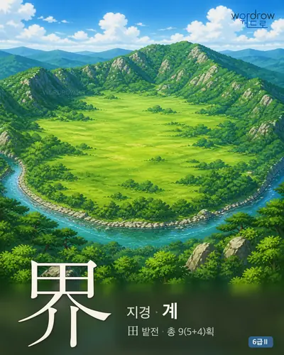 界 (지경 계) - 6급Ⅱ 썸네일