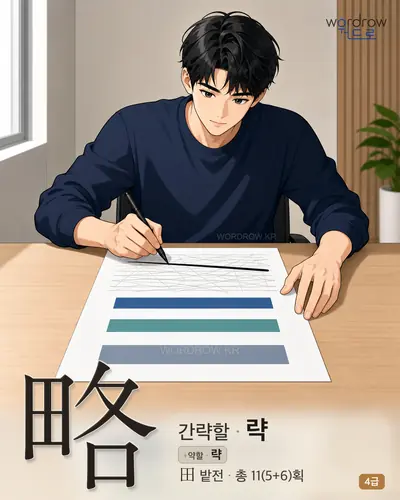 略 (간략할 략) - 4급 썸네일