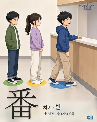 番 (차례 번) - 6급 썸네일