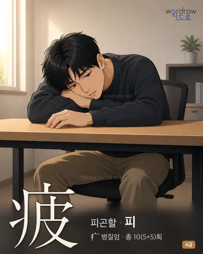 疲 (피곤할 피) 썸네일