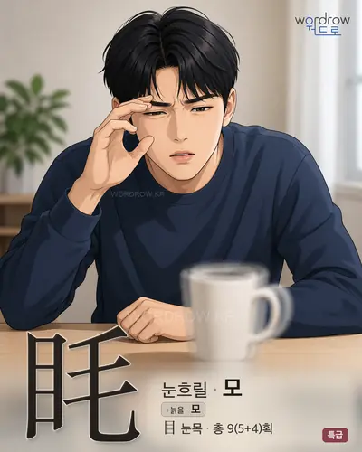 眊 (눈흐릴 모) - 특급 썸네일