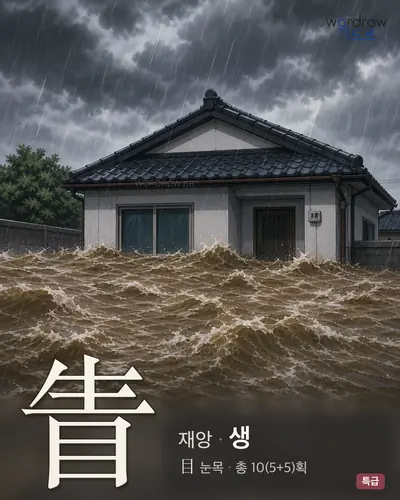 眚 (재앙 생) - 특급 썸네일