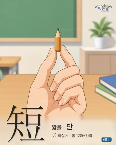 短 (짧을 단) - 6급Ⅱ 썸네일