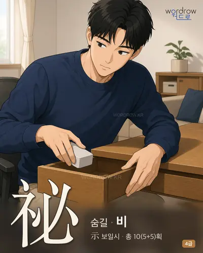 祕 (숨길 비) - 4급 썸네일